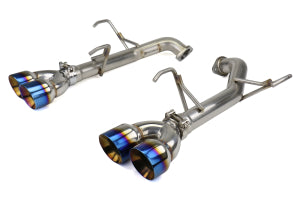 FactionFab Axle Back Exhaust Staggered Burnt Tip - Subaru 11-14 WRX / STI Sedan