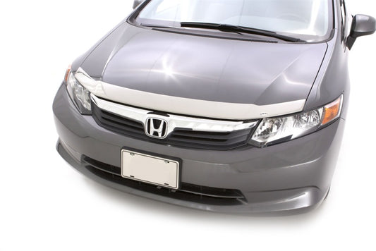 AVS 2012 Honda Civic Aeroskin Low Profile Hood Shield - Chrome