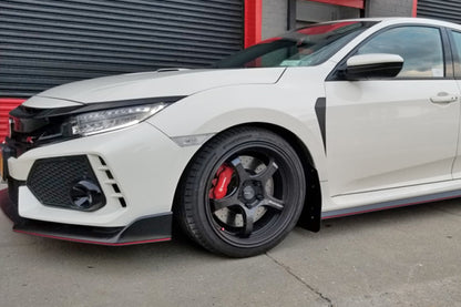 Rally Armor 17-22 Honda Civic Type R Red UR Mud Flap w/Black Logo - Graveyard Performance
