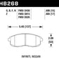 Hawk 03-04 G35/03-05 G35X/ 02-05 350z w/o Brembo DTC-60 Race Front Brake Pads