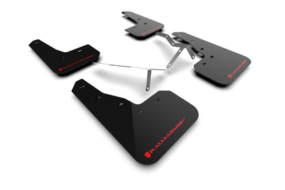 Rally Armor 22-26 Honda Civic/Civic Si/Sport Black UR Mud Flap w/Red Logo - Graveyard Performance
