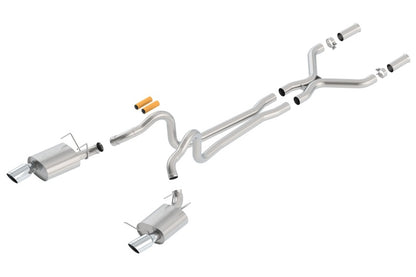Borla 13-14 Mustang GT/Boss 302 5.0L V8 RWD Single Split Rear Exit ATAK Catback Exhaust - Graveyard Performance