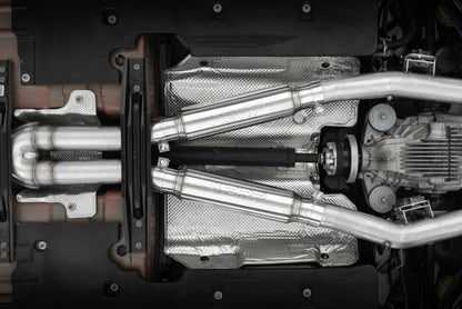 MBRP 17-21 Charger 5.7/6.1/6.4L 3in Dual Rear Exit SS Catback Exhaust w/ Carbon Fiber Tips - Graveyard Performance