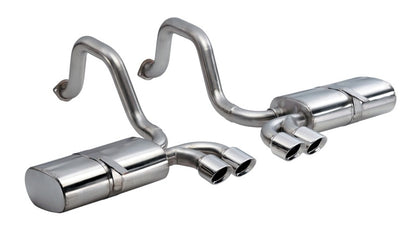 Corsa 1997-2004 Chevrolet Corvette C5 Z06 5.7L V8 Polished Sport Axle-Back Exhaust - Graveyard Performance