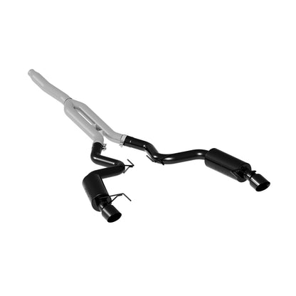 MBRP 15-18 Ford Mustang EcoBoost 2.3L Black 3in Cat Back Dual Split Rear Exit (Street Version) - Graveyard Performance