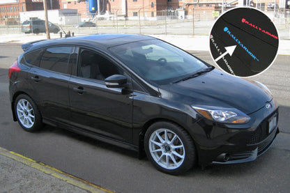 Rally Armor 12-19 Ford Focus ST / 16-19 RS Black Mud Flap w/Grey Logo - Graveyard Performance