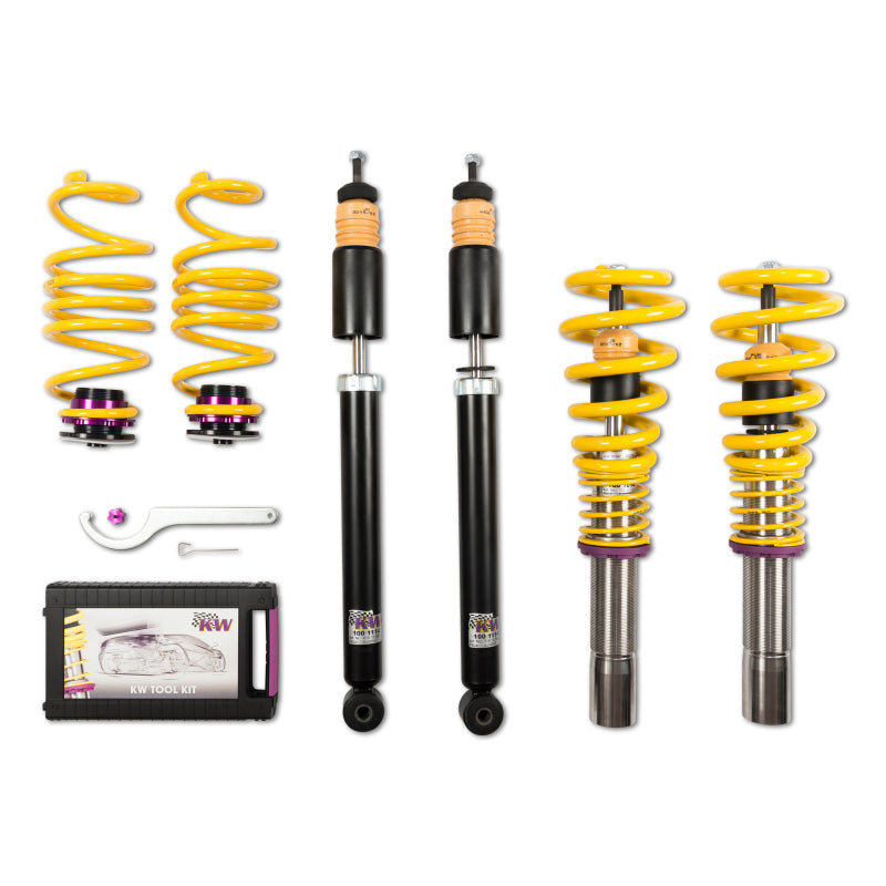 KW Coilover Kit V1 Audi A4 S4 (8K/B8) w/o electronic dampening control Sedan FWD + Quattro - Graveyard Performance