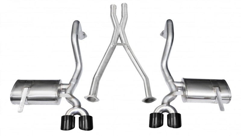 Corsa 1997-2004 Chevrolet Corvette C5 Z06 5.7L V8 Black Xtreme Cat-Back + XO Exhaust - Graveyard Performance
