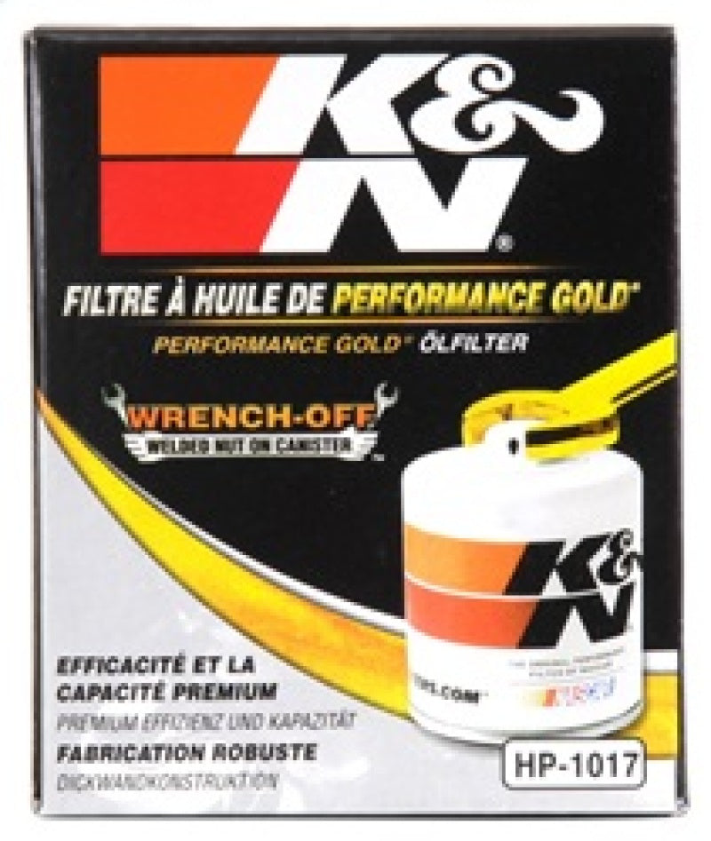 K&N 3.74inch / 2.98 OD Performance Gold Oil Filter - Graveyard Performance
