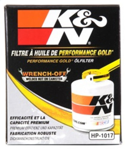 K&N 3.74inch / 2.98 OD Performance Gold Oil Filter - Graveyard Performance