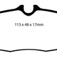 EBC 05-10 Ford Mustang 4.0 Bluestuff Rear Brake Pads