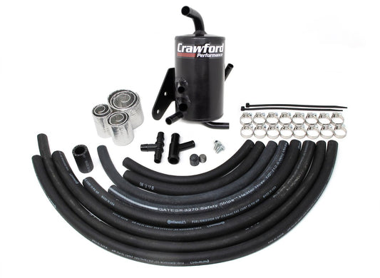 Crawford Complete Air Oil Separator Kit - Subaru Models (Inc. WRX 2008-2014 / STI 2004+)