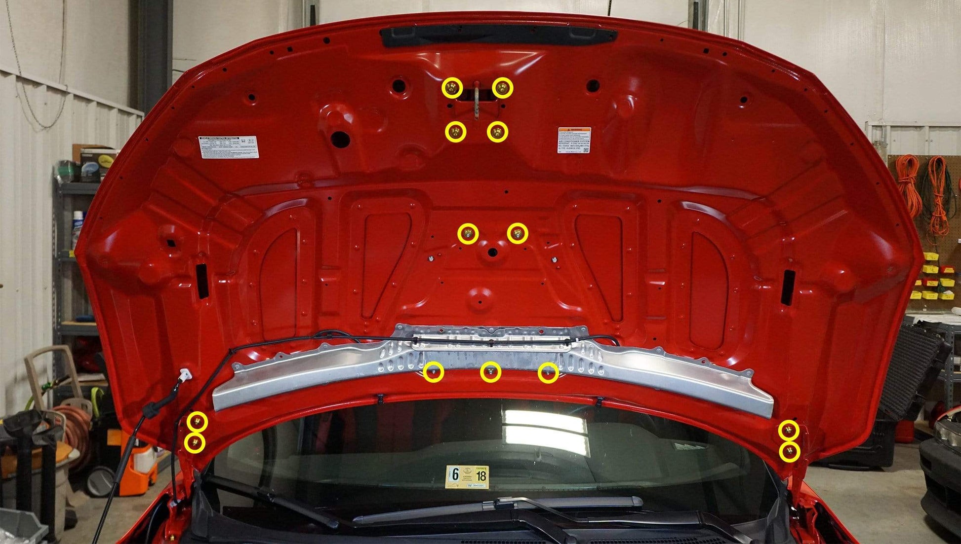Honda Civic Type R (2017-2019) Titanium Dress Up Bolts Hood Kit - DressUpBolts.com