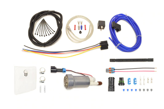 Walbro 525 LPH F90000285 In-Tank Fuel Pump with install kit & re-wire kit
