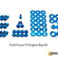 Ford Focus ST (2011-2014) Titanium Dress Up Bolt Engine Bay Kits - DressUpBolts.com