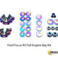 Ford Focus RS (2016-2018) Titanium Dress Up Bolt Engine Bay Kit - DressUpBolts.com