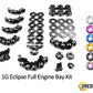 Mitsubishi 1G Eclipse (1990-1994) Titanium Dress Up Bolts Full Engine Bay Kit - DressUpBolts.com
