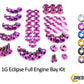 Mitsubishi 1G Eclipse (1990-1994) Titanium Dress Up Bolts Full Engine Bay Kit - DressUpBolts.com