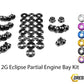 Mitsubishi 2G Eclipse (1995-1999) Titanium Dress Up Bolts Partial Engine Bay Kit - DressUpBolts.com