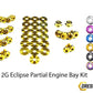 Mitsubishi 2G Eclipse (1995-1999) Titanium Dress Up Bolts Partial Engine Bay Kit - DressUpBolts.com