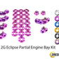 Mitsubishi 2G Eclipse (1995-1999) Titanium Dress Up Bolts Partial Engine Bay Kit - DressUpBolts.com