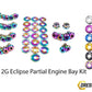 Mitsubishi 2G Eclipse (1995-1999) Titanium Dress Up Bolts Partial Engine Bay Kit - DressUpBolts.com