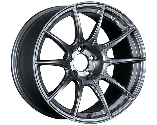 SSR GTX01 18x9.5 5x114.3 15mm Offset Dark Silver Wheel