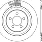 StopTech Slotted & Drilled Sport Brake Rotor - 2015 Ford Mustang GT - Rear Right