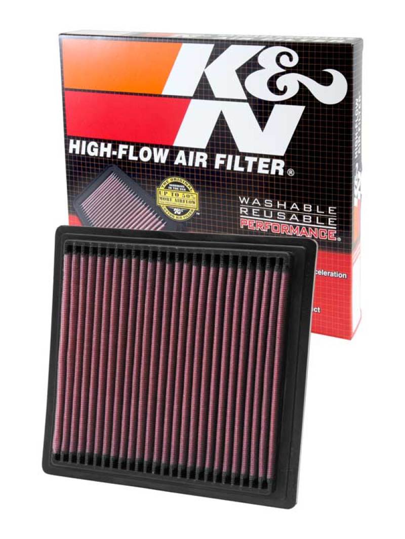 K&N 95-01 Honda Civic 1.5L/1.6L / 95-02 Honda CR-V 2.0L Drop In Air Filter - Graveyard Performance
