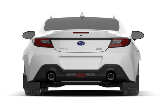 Rally Armor 22-25 Subaru BRZ / Toyota GR86 Black UR Mud Flap w/White Logo