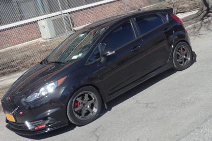 Rally Armor 13-19 Ford Fiesta ST Red UR Mud Flap w/White Logo - Graveyard Performance
