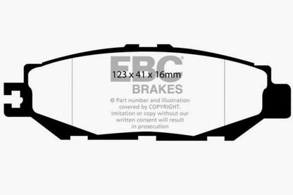 EBC 93-94 Lexus LS400 4.0 Greenstuff Rear Brake Pads - Graveyard Performance