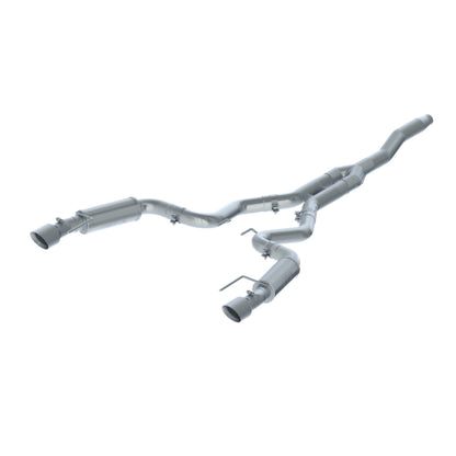 MBRP 15-18 Ford Mustang EcoBoost 2.3L T409 3in Cat Back Dual Split Rear Exit (Race Version) - Graveyard Performance