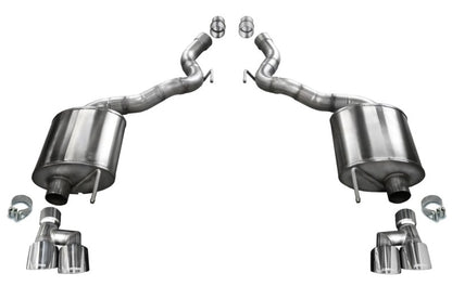 Corsa 2018-2023 Ford Mustang GT Convertible Sport Axle-Back Exhaust w/ 4in Tips - Graveyard Performance