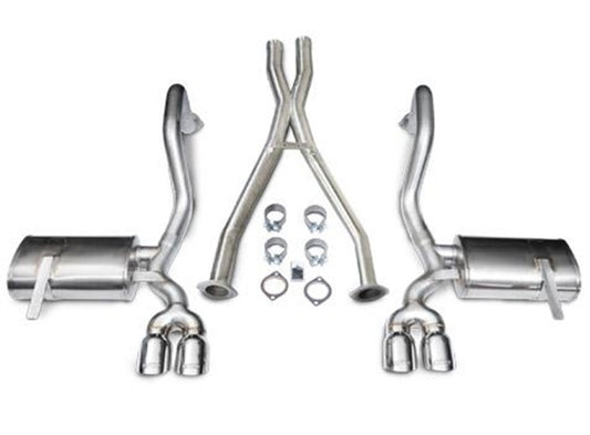 Corsa 1997-2004 Chevrolet Corvette C5 Z06 5.7L V8 Polished Xtreme Cat-Back + XO Exhaust - Graveyard Performance