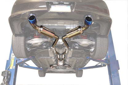 Injen 08-13 Infiniti G37 V6 3.7L RWD Coupe Only 76mm Stainless Steel Exhaust w/ Titanium Tips - Graveyard Performance