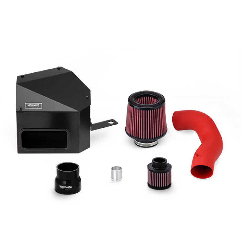 Mishimoto 15-16 VW Golf/GTI 1.8L/2.0L Performance Air Intake Kit - Wrinkle Red - Graveyard Performance