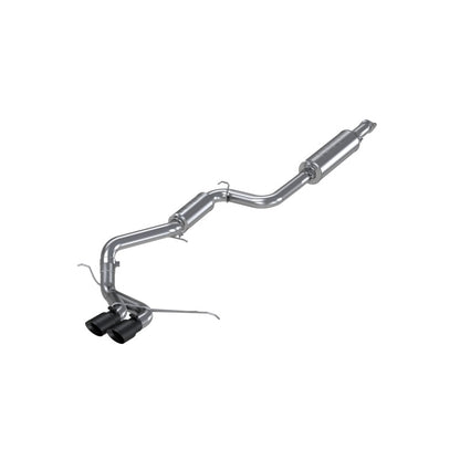 MBRP 13-17 Ford Focus ST 2.0L EcoBoost Dual Center Outlet T409 3in Cat Back w/ Black Tips - Graveyard Performance