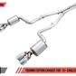 AWE Tuning 2017+ Challenger 5.7L Touring Edition Exhaust - Non-Resonated - Chrome Silver Quad Tips