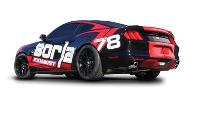 Borla Atak S Rear Section 15-17 Ford Mustang GT 5.0L V8 MT/AT 2.5in pipe 4in tip - Graveyard Performance