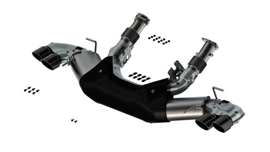 Borla 20-24 Chevy Corvette 6.2L V8 AT w/o NPP 3in S-Type Catback Exhaust - Black Chrome Tips - Graveyard Performance