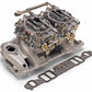 Edelbrock Dual Quad Kit Performer RPM Air Gap BBC Oval Port