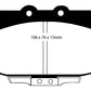 EBC 86-89 Mazda RX7 2.4 (1.3 Rotary)(Vented Rear Rotors) Bluestuff Front Brake Pads