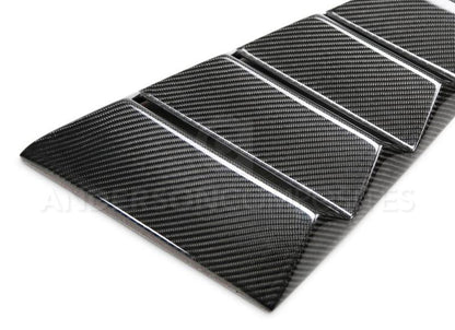 Anderson Composites 2015-2017 Ford Mustang Type-V Style Window Louvers - Vented - Graveyard Performance