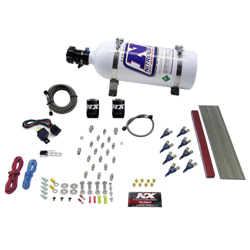 Nitrous Express GM LT1/LS1 Pro Piranha Nozzle Gas Nitrous Kit w/5lb Bottle - Graveyard Performance