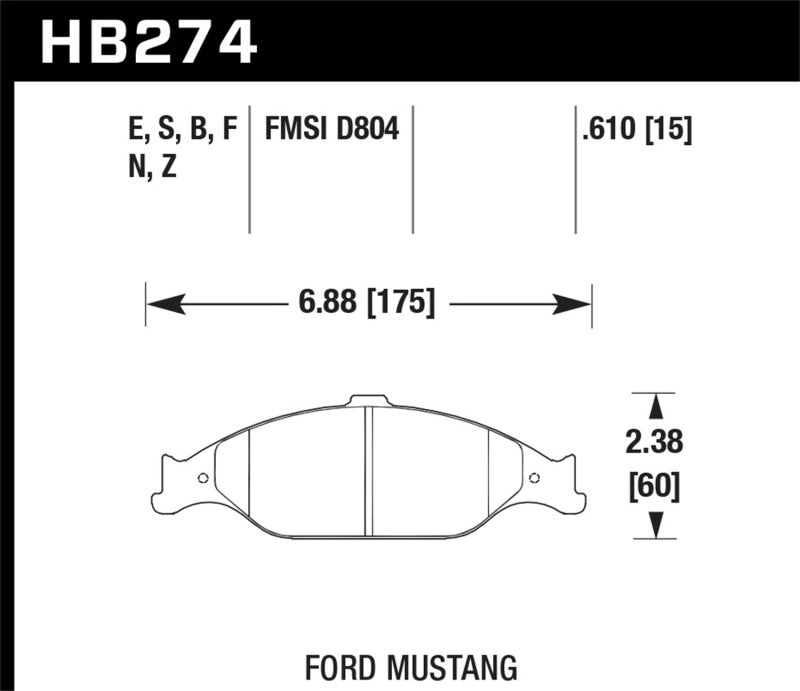 Hawk HP+ Street Brake Pads - Graveyard Performance