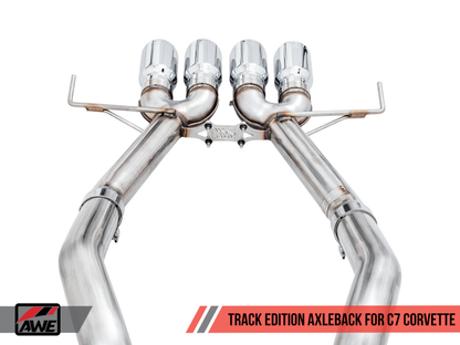 AWE Tuning 14-19 Chevy Corvette C7 Z06/ZR1 (w/AFM) Track Edition Axle-Back Exhaust w/Chrome Tips - Graveyard Performance