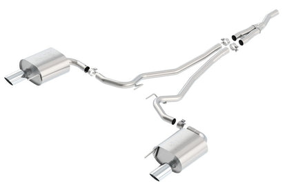 Borla Atak Cat Back 15-17 Ford Mustang 2.3L EcoBoost MT/AT 2.25in pipe 4in tip - Graveyard Performance