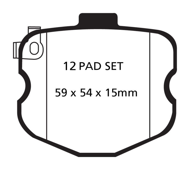 EBC 10-13 Chevrolet Corvette (C6) 6.2 Grand Sport Yellowstuff Front Brake Pads - Graveyard Performance