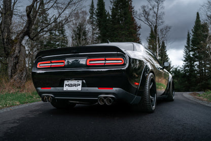 MBRP 15-Up Challenger 5.7L /  17-Up 6.2L/6.4L 3in Race Series Cat-Back w/ Quad Tips AS Exhaust - Graveyard Performance